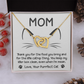 To My Mom Necklace, Message Card Necklace Gift To Mom, Gifts For Your Mom From Daughter, Gifts For Moms From Daughters