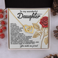 To My Wonderful Daughter Necklace, Gifts For Grown Daughter From Dad, Daughter Valentine Gift From Dad, Daughter Necklace From Parents