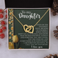 To My Daughter Necklace, Valentine For Adult Daughter, Daughters Necklace From Dad, To My Badass Daughter Necklace From Dad