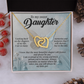 To My Sweet Daughter Necklace, Father And Daughter Necklace, Valentines Day For Adult Daughter Necklace, Necklace For My Daughter