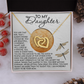To My Daughter Necklace, Mother And Daughter Necklace, Gifts For Daughter Adult, Jewelry For Daughter From Dad