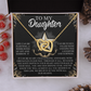 To My Daughter Necklace, Jewelry For Daughter From Mom, Gift For Adult Daughter, Gift For My Daughter