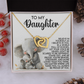 To My Daughter Necklace, To My Daughter Necklace, Daddys Little Girl Necklace, Valentine Gifts For My Daughter