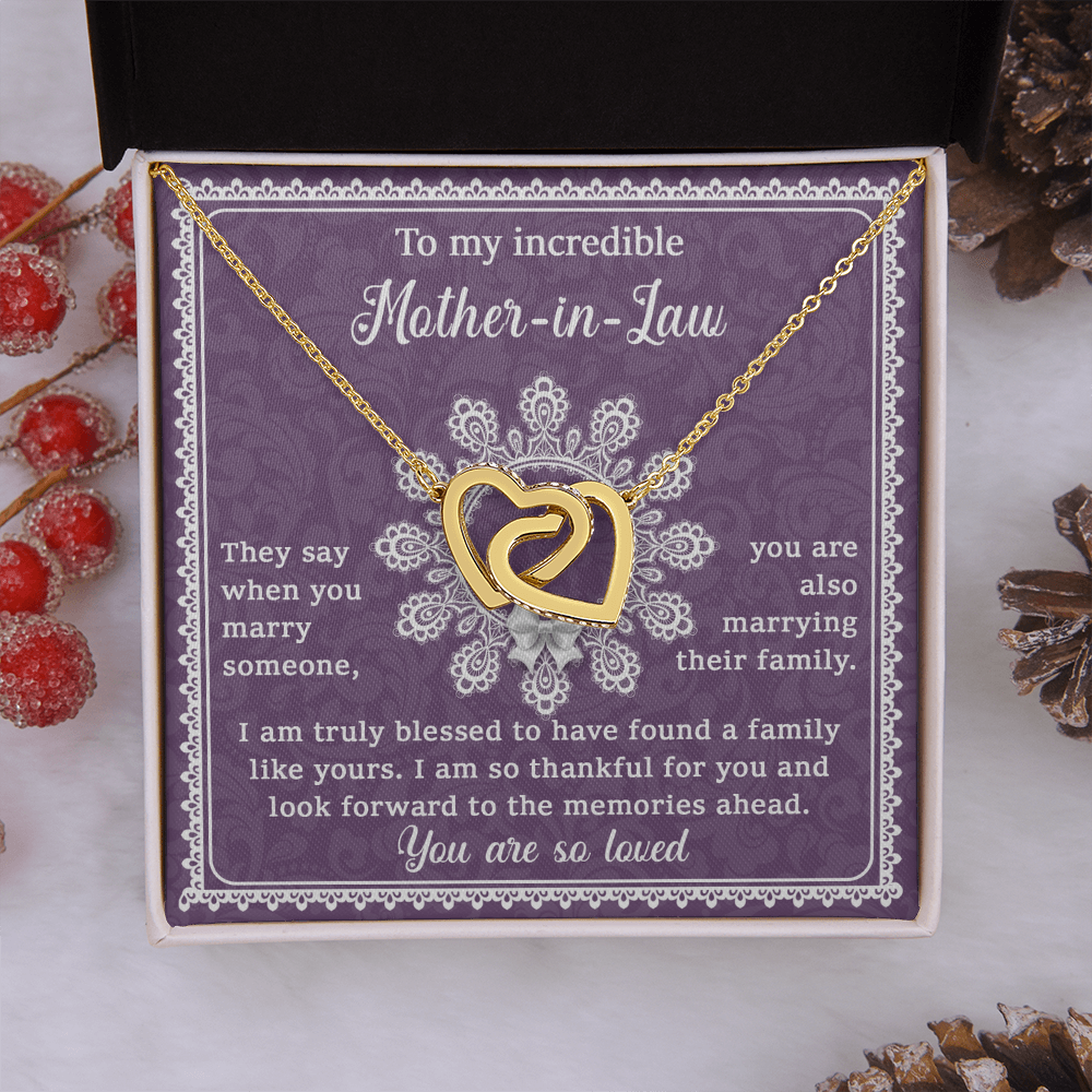 To My Partner's Mom Necklace, To My Mother In Law On My Wedding Day, Things For Mother In Laws, Sentimental Gifts For Mother In Law