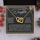 To My Bonus Daughter Necklace, My Daughter Gifts From Mom, Gifts From Dad To Daughter, Necklace For Daughter And Mom