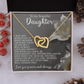 To My Beautiful Daughter Necklace, Mother Daughter Locket Necklace, To My Daughter Necklace From Dad Gold, To My Daughter Necklace Love Dad
