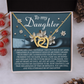 To My Daughter Necklace, Mommy And Daughter Necklace, Necklaces From Dad To Daughter, Father Daughter Gifts Necklace