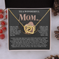 To A Wonderful Mom Necklace, Sentimental Gifts For Mom From Son, Mothers Day Jewelry Mom, Christmas Gifts For Mom In Spanish