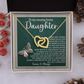 To My Amazing Bonus Daughter Necklace, Daughter Birthday Card From Mom, Birthday Gifts For Adult Daughter, Daughter Gifts From Mom Unique