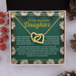 To My Beautiful Daughter Necklace, Daughter Necklace From Dad, Birthday Gifts For Adult Daughter, Daughter Jewelry From Mom