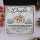 To My Beautiful Daughter Necklace, Mommy And Daughter Necklace, Cute Gifts For Dad From Daughter, Daddy And Daughter Gifts