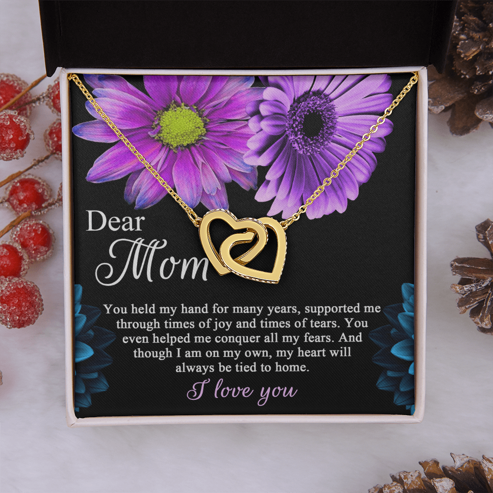 Dear Mom Necklace, To The Best Mom In The World Necklace, Christmas Gifts For Hispanic Mom, Birthday Mom From Daughter