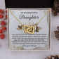 To My Beautiful Daughter Necklace, Birthday Card For Adult Daughter, Daughter Gift From Dad, Necklace For Daughter From Mom