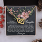 To My Wonderful Daughter Necklace, Beautiful Gift For Daughter From Dad Never Forget That I Love You Necklace, Necklace For My Daughter