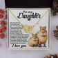To My Daughter Necklace, Dad And Daughter Necklaces, Birthday Gift For Daughter Adult, Dad And Daughter Necklaces