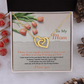 To My Mom Necklace, Message Card Birthday Necklace, Mom Gift Sterling Silver Necklace, Mothers Day Necklace Mom