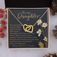 To My Daughter Necklace, Valentines For Adult Daughter, To Our Daughter Gifts From Parents, Daddy Necklace For Daughter