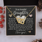 To My Beautiful Daughter Necklace, Bonus Daughter Gifts Unique, Birthday Gift For Adult Daughter, Christmas Gifts For Adult Daughter