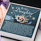 To My Daughter Necklace, Mommy And Daughter Necklace, Necklaces From Dad To Daughter, Father Daughter Gifts Necklace