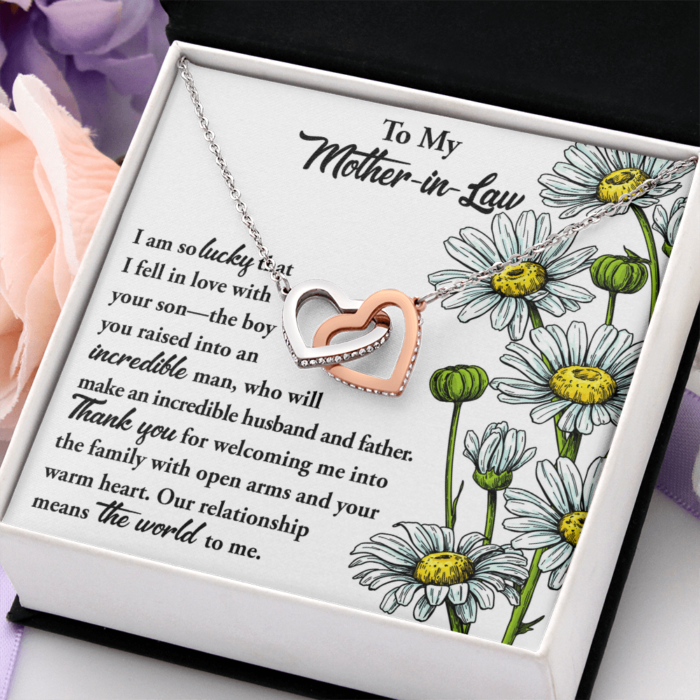To My Mother-In-Law Necklace, Gift To Mother In Law From Bride, Mother In Law Gifts From Daughter In Law Funny, Gift Ideas Mother In Law