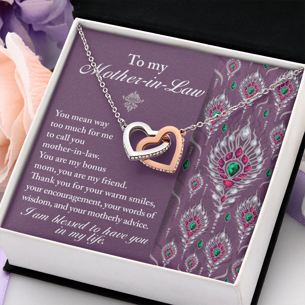 To My Mother-In-Law Necklace, Gifts For Mother In Law Birthday, Mothers Day Gift For Mother Inlaw, Mother In Law Valentines Gifts