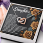 To My Beautiful Daughter Necklace, To My Beautiful Daughter, Valentine Ideas For Adult Daughter, Daddy And Daughter Necklace