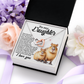 To My Daughter Necklace, Dad And Daughter Necklaces, Birthday Gift For Daughter Adult, Dad And Daughter Necklaces
