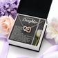 To My Beautiful Daughter Necklace, Valentines Day Gifts For Daughter Adult From Dad, Badass Necklace For Women, To My Bonus Mom Necklace