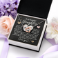 To My Beautiful Daughter Necklace, Bonus Daughter Gifts Unique, Birthday Gift For Adult Daughter, Christmas Gifts For Adult Daughter