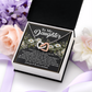 To My Daughter Necklace, Daughter Necklace From Mom And Dad, Dad To Daughter Necklace, Daughter Necklace From Mom And Dad