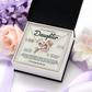 To My Beautiful Daughter Necklace, Beautiful Gift For Daughter From Dad Never Forget That I Love You Necklace,