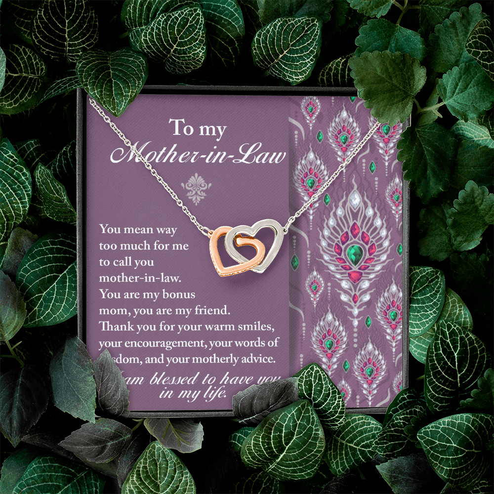 To My Mother-In-Law Necklace, Gifts For Mother In Law Birthday, Mothers Day Gift For Mother Inlaw, Mother In Law Valentines Gifts