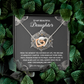 To My Beautiful Daughter Necklace, Matching Necklaces For Mom And Daughter, Adult Daughter Birthday Gifts, To My Daughter From Dad