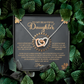 To My Beautiful Daughter Necklace, Necklaces For Daughter From Dad, Mom To Daughter Gifts Unique Gifts, To My Daughter From Dad