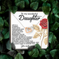 To My Wonderful Daughter Necklace, Gifts For Grown Daughter From Dad, Daughter Valentine Gift From Dad, Daughter Necklace From Parents