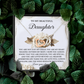 To My Beautiful Daughter Necklace, Birthday Card For Adult Daughter, Daughter Gift From Dad, Necklace For Daughter From Mom