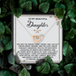 To My Beautiful Daughter Necklace, My Daughter Gifts From Dad, Mom And Daughter Gifts, Daughter Necklace From Mom