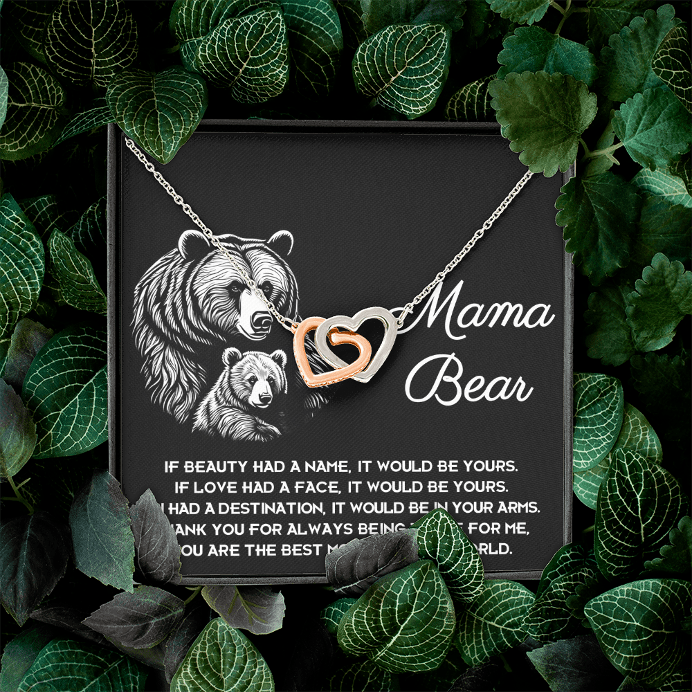 Mama Bear Necklace, Necklace For Your Mom, Mother Christma Gift From Daughter, Mom Daughter Necklace, Meaningful Gifts For Mom
