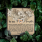 To My Daughter Necklace, Necklace For Daughter From Dad, Father Daughter Necklace Gold, Daddy Loves You Daughter Gift