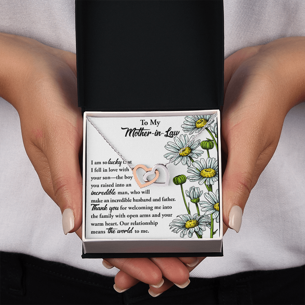 To My Mother-In-Law Necklace, Gift To Mother In Law From Bride, Mother In Law Gifts From Daughter In Law Funny, Gift Ideas Mother In Law