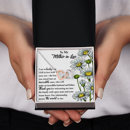 To My Mother-In-Law Necklace, Gift To Mother In Law From Bride, Mother In Law Gifts From Daughter In Law Funny, Gift Ideas Mother In Law
