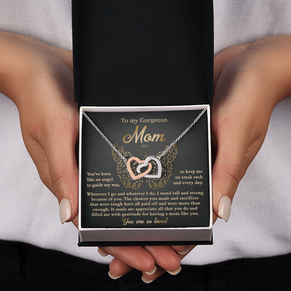 To My Gorgeous Mom Necklace, Xmas Gift For Mom From Son, Mothers Day Gifts For Mom Spanish, Jewelry Mom From Daughter