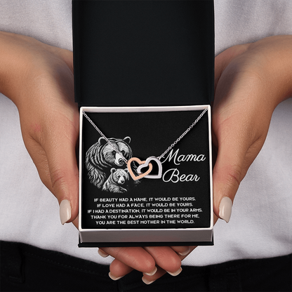 Mama Bear Necklace, Necklace For Your Mom, Mother Christma Gift From Daughter, Mom Daughter Necklace, Meaningful Gifts For Mom