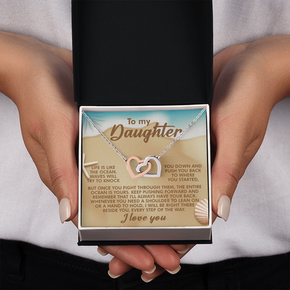 To My Daughter Necklace, For My Daughter From Dad, Adult Daughter Valentine's Gift, Necklace For Daughter From Mom And Dad