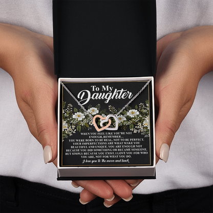 To My Daughter Necklace, Daughter Necklace From Mom And Dad, Dad To Daughter Necklace, Daughter Necklace From Mom And Dad
