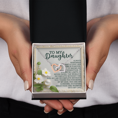 To My Daughter Necklace, Necklace For Daughter From Dad, Gifts From Mom To Daughter, Necklace For Daughter From Mom