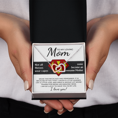 To My Loving Mom Necklace, Jewelry Mother Day Gift, I Love My Mom Necklace, Gifts For Mexican Moms, Birthday Gift Boyfriends Mom