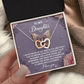 To My Daughter Necklace, Daughter Necklace From Daddy, Daughter Gifts From Mom And Dad, Necklace For My Daughter