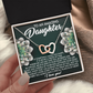 To An Amazing Daughter Necklace, Jewelry For Daughter From Dad, Daughter Gifts From Mom And Dad, For My Daughter Necklace