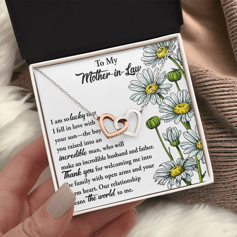 To My Mother-In-Law Necklace, Gift To Mother In Law From Bride, Mother In Law Gifts From Daughter In Law Funny, Gift Ideas Mother In Law